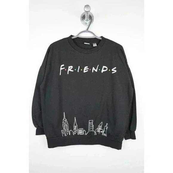 FRIENDS Sweatshirt TV Series Official Merch Black Men's XS | Item #689 - Picture 1 of 7